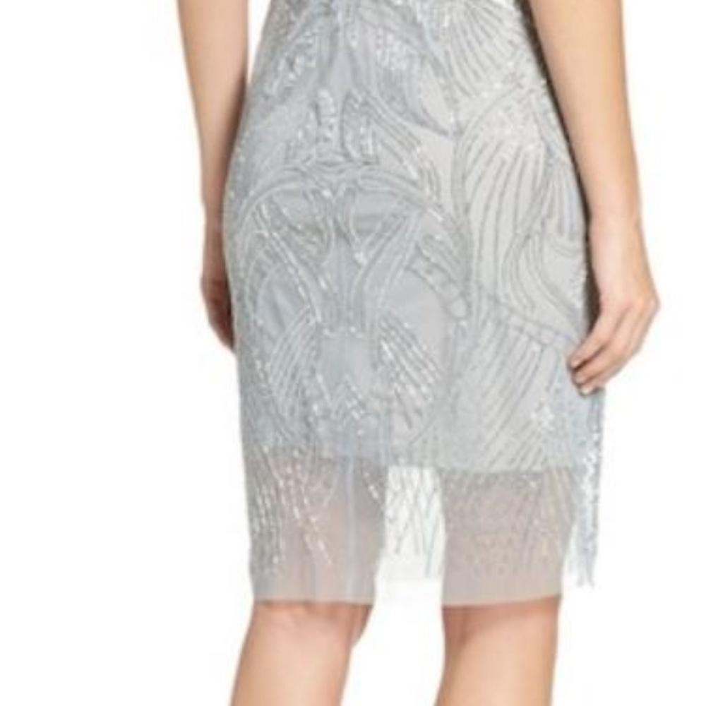Adrianna Papell Beaded Sheath Dress - Picture 2 of 8